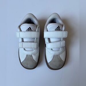 Adidas Boys White and Black Sneakers